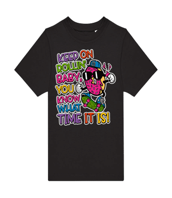 Donut Skater - Pánske tričko B&C - Čierna - Predné