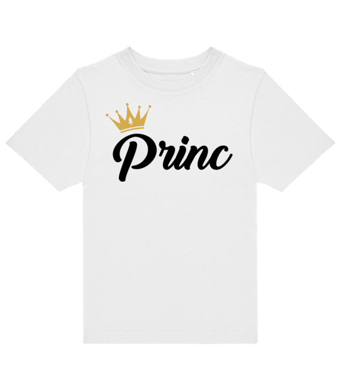 Náhľad: Princ - Pánske tričko B&C - Biela - Predné