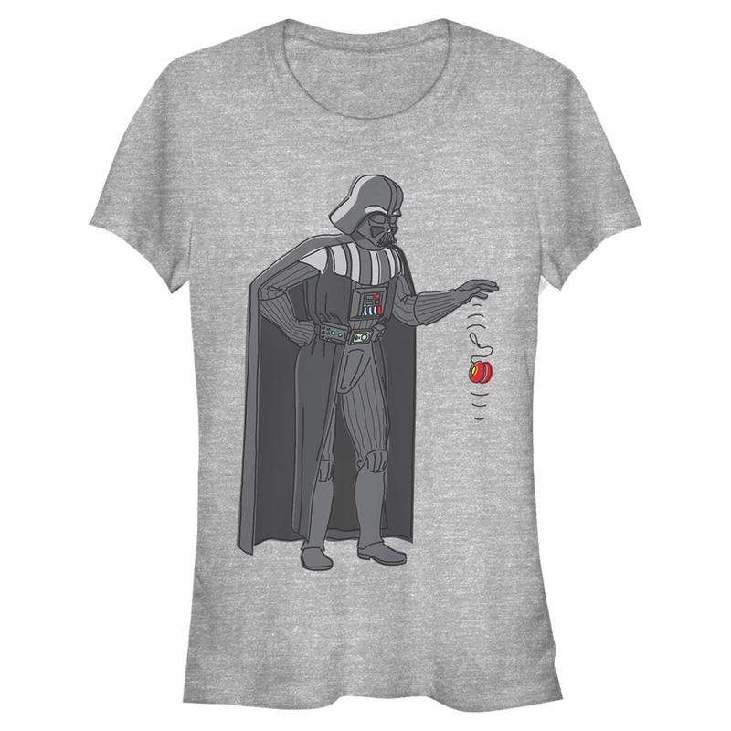 Preview: Star Wars - Darth Vader Force Yoyo - Women's T-Shirt - Heather grey - Front