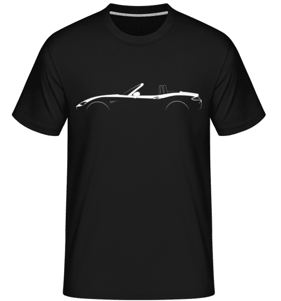 Aperçu: 'Mazda MX-5 Miata ND' Silhouette - T-Shirt Shirtinator homme - Noir - Devant