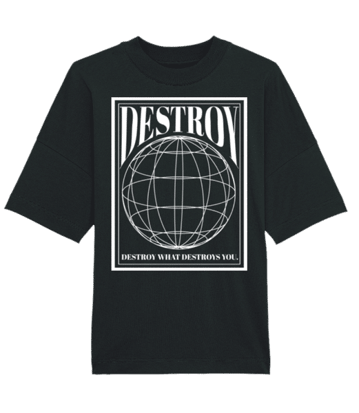 Aperçu: Destroy - T-shirt Bio unisexe Stanley Stella extra large - Noir - Devant