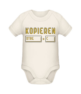 Kopieren - Baby Bio Strampler - Creme - Vorne