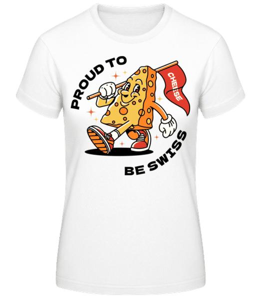 Aperçu: Proud To Be Swiss - T-shirt standard Femme - Blanc - Devant