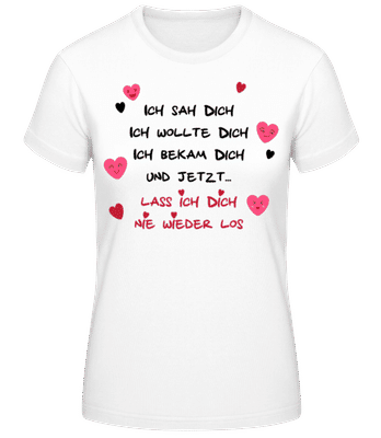 Ich Sah Dich - Frauen Basic T-Shirt - Weiß - Vorne