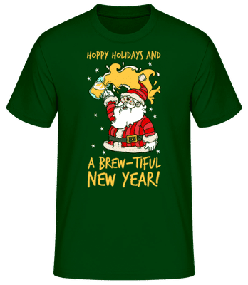 Hoppy Holidays - Men's Basic T-Shirt - Bottle green - Front