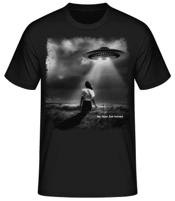 My 'Uber' Just Arrived - Men's Basic T-Shirt - Black - Front