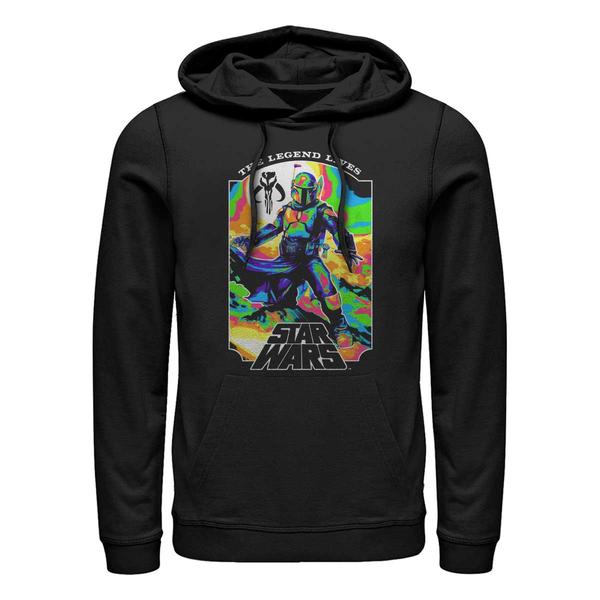 Aperçu: Star Wars - Book of Boba Fett - Boba Fett Living Legend - Unisex Sweat à capuche - Noir - Devant
