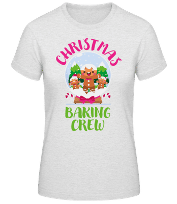 Christmas Baking Crew - T-shirt standard Femme - Gris chiné - Devant