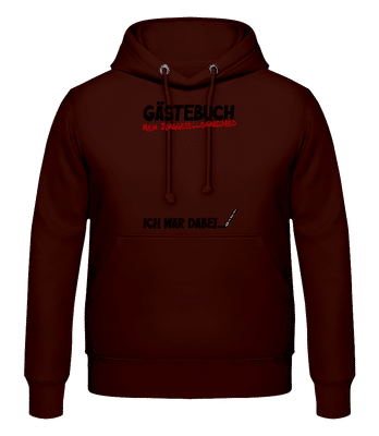 Junggesellenabschied JGA Gästebuch - Männer Hoodie - Braun - Vorne