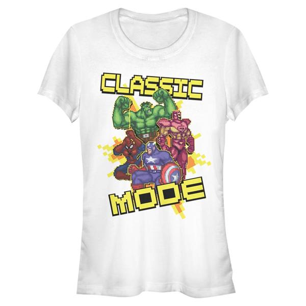 Aperçu: Marvel - Avengers - Photo de groupe Classic Mode - Femme T-shirt - Blanc - Devant