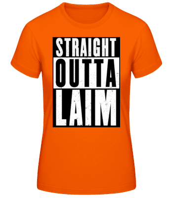 Straight Outta Laim1 Schmal - Frauen T-Shirt B&C - Orange - Vorne