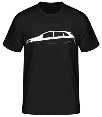 'Mercedes-Benz B-Class W245' Silhouette - Men's Basic T-Shirt - Black - Front