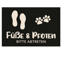 Füße Und Pfoten Bitte Abtreten · Fußmatte