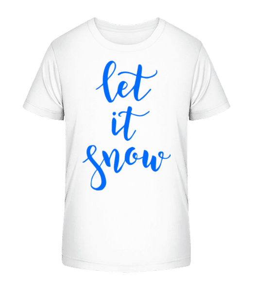 Aperçu: Let It Snow - T-shirt bio Enfant Stanley Stella 2.0 - Blanc - Devant