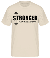 Stronger Than Yesterday · Men's Basic T-Shirt