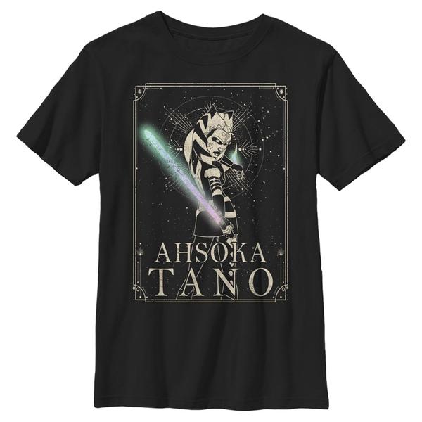 Preview: Star Wars - The Clone Wars - Ahsoka Celestial - Kids T-Shirt - Black - Front
