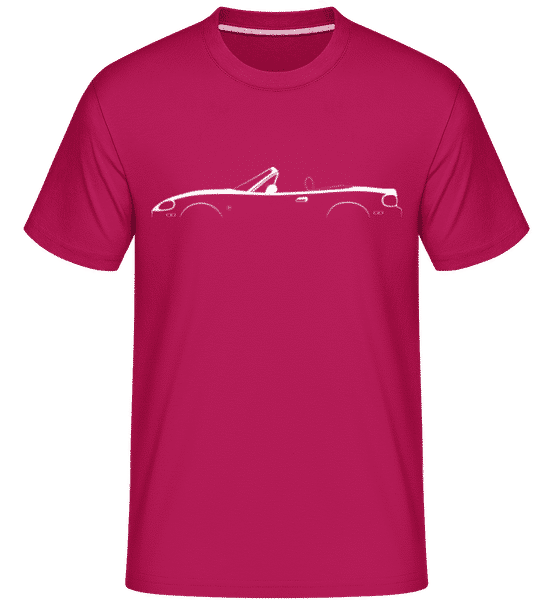 Preview: 'Mazda MX-5 Miata NB' Silhouette - Shirtinator Men's T-Shirt - Magenta - Front