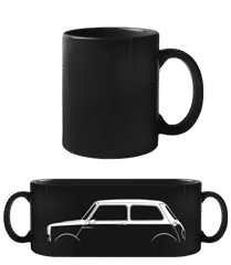 'Mini Cooper Mk I' Silhouette · Schwarze Tasse