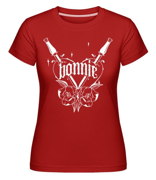 Aperçu: Bonnie -  T-shirt Shirtinator femme - Rouge - Devant