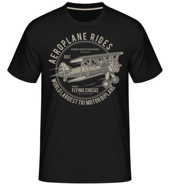 Aeroplane -  Shirtinator Men's T-Shirt - Black - Front