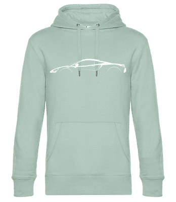 'McLaren Artura' Silhouette - Men’s Standard Hoodie - Mint Green - Front