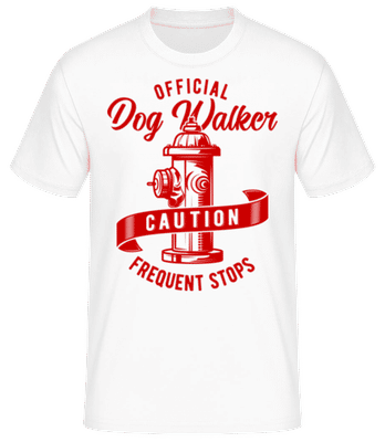 Official Dog Walker - T-shirt standard Homme - Blanc - Devant