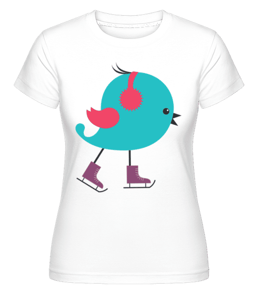 Aperçu: Patin De Glace -  T-shirt Shirtinator femme - Blanc - Devant