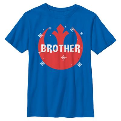 Star Wars - Rebel Overlay Brother - Christmas - Kids T-Shirt - Royal blue - Front