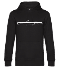 'Ford Mustang 1964' Silhouette - Sudadera estándar para hombre - Negro - delante