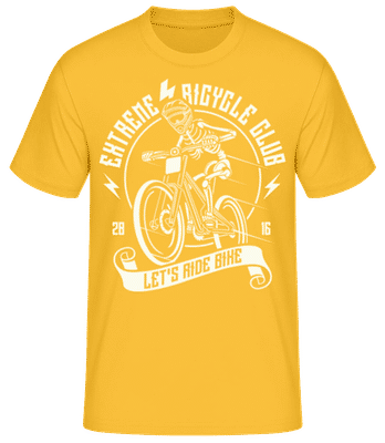 Let's Ride Bike - T-shirt standard Homme - Jaune doré - Devant