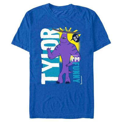Pixar - Monstruos - Tylor Ha Ha Funny - Hombres Camiseta - Azul real - delante