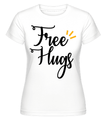 Free Hugs -  Shirtinator Women's T-Shirt - White - Front