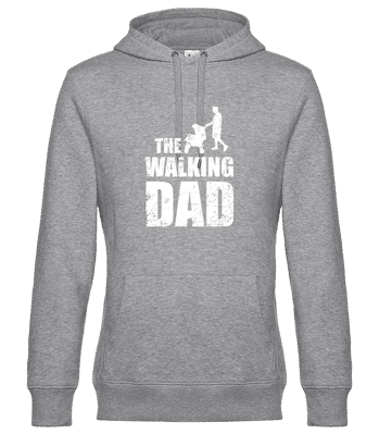 The Walking Dad - Unisex premium mikina - Melírovo šedá - Predné