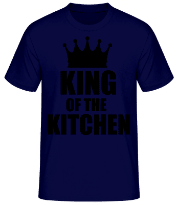 King Of The Kitchen Black - T-shirt standard Homme - Bleu marine - Devant