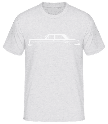 'Mercedes 300 SEL 6.3 W109' Silhouette - Men's Basic T-Shirt - Heather grey - Front