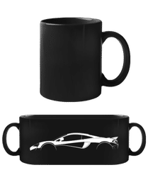 'McLaren 600LT' Silhouette · Schwarze Tasse
