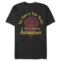 Pixar - Onward - Phoenix Gem Risk for Adventure - Men's T-Shirt - Black - Front
