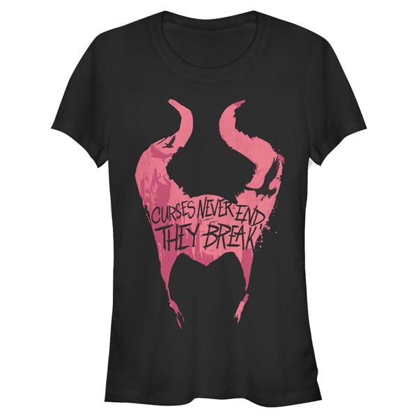 Aperçu: Disney - Maléfique Le Pouvoir du Mal - Symbol Cursed - Femme T-shirt - Noir - Devant
