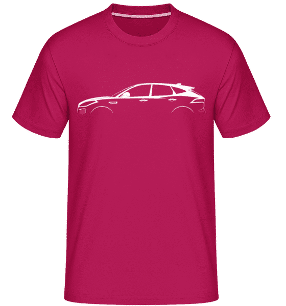 Preview: 'Jaguar E-Pace' Silhouette - Shirtinator Men's T-Shirt - Magenta - Front