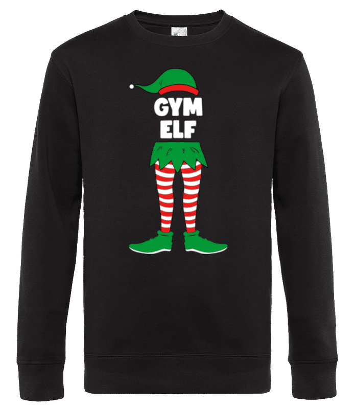 Vorschau: Gym Elf - Männer Standard Pullover - Schwarz - Vorne