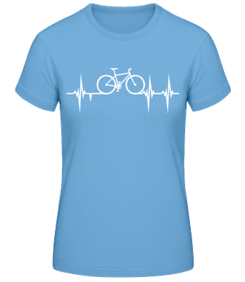 bike heartbeat - Women's Basic T-Shirt - Light blue - Front