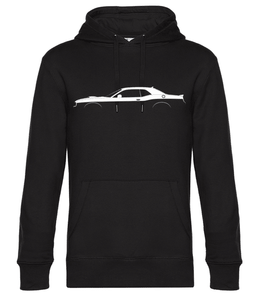 'Dodge Challenger 392 SPS' Silhouette - Sweat à capuche premium Unisexe - Noir - Devant