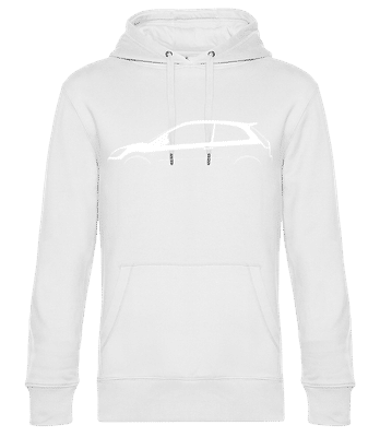 'Ford Fiesta ST Mk V' Silhouette - Men’s Standard Hoodie - White - Front