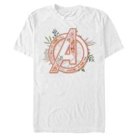 Marvel - Logo Avenger Floral - Männer T-Shirt - Weiß - Vorne