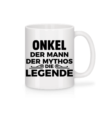 Onkel Der Mann Die Legende - Tasse - Weiß - Vorne