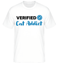 Verified Cat Addict - Shirtinator Men's T-Shirt - White - Front