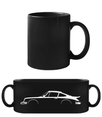 'Porsche 911 Car.3.2 Whale.' Silhouette · Tasse Noire
