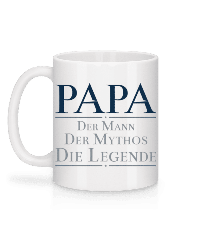 Vorschau: Papa Die Legende - Tasse - Weiß - Hinten