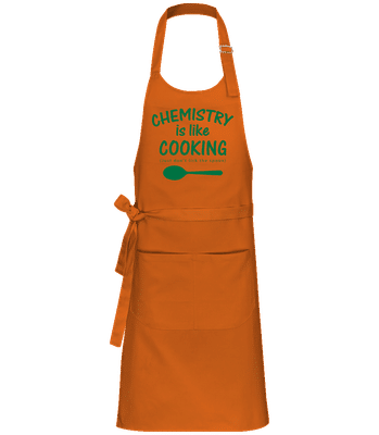 Chemistry Is Like Cooking - Professional Apron - Pumpkin - Front