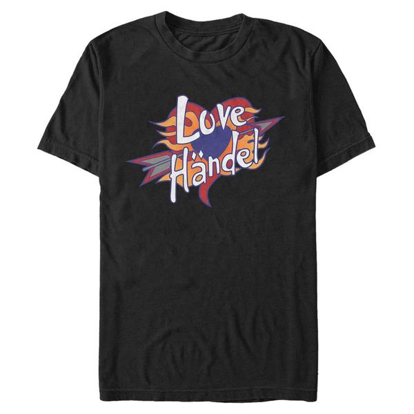Aperçu: Disney Classics - Phinéas et Ferb - Logo Love Handle - Homme T-shirt - Noir - Devant
